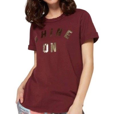 Women's Shine On Crew Tee - SOL ANGELES