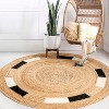 Porto Geometric Jute Circle - JONATHAN Y - 4 of 4