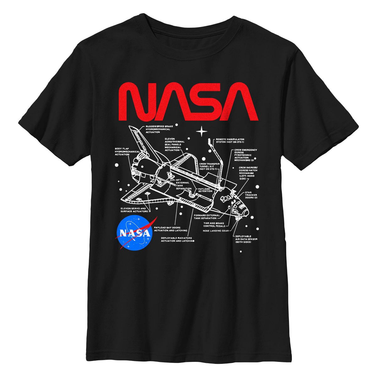 Boy's NASA Schematic Logo T-Shirt