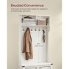 VASAGLE White Hall Tree with Bench and Shoe Storage, Entryway Coat Rack with Shoe Bench, Farmfouse Wooden Shoe Cabinet - 4 of 4