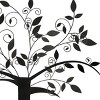 Slickblue Lucky Tree Vinyl Wall Sticker – Unique Decorative Tree Design for Any Room 19.7" x 27.6" - 2 of 3