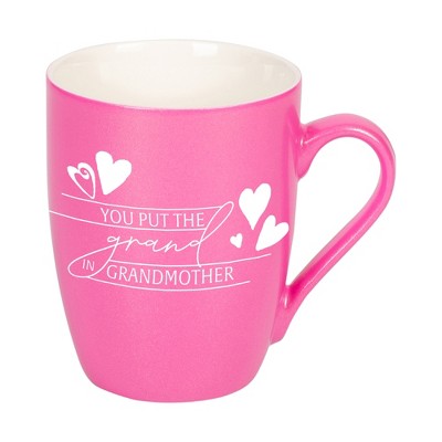 Elanze Designs You Put The Grand In Grandmother Princess Pink 10 ounce New Bone China Coffee Cup Mug