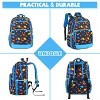 School Backpack for Boys, 16in Water Resistant Backpack for Kids Preschool/Primary/Elementary School Bookbag with Tablet Sleeve Black Dino - 2 of 4