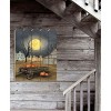 Harvest Moon By Artisan Billy Jacobs, Printed on Wooden Picket Fence Wall Art - 2 of 2