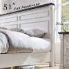 Mastgoal King Size Bed Frame with 51" Tall Headboard, 20" Roman Footboard, 3 Storage Drawers, No Box Spring Needed - 2 of 4