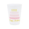 Sparkle and Bash 16 Pack Happy Birthday Cake Cups for Women, Plastic Tumblers (16 oz) - image 3 of 4
