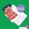 Big Dot of Happiness Merry Christmas from Santa Gift Card Holders with Envelopes, Christmas Money & Gift Card Sleeves, Nifty Gifty Pack, Set of 8 - 3 of 4