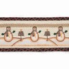Earth Rugs Handmade Moon and Star Snowman Oval Jute Stair Tread – 27"x8.25" - 2 of 3
