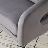 APRILSOUL53.7"Modern Upholstered Velvet Open Back Loveseat Settee with 3 Pillows, Small Comfy Sofa 2-Seater Mini Sofa - 4 of 4