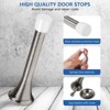 Attop Heavy Duty Door Stops 24 Pack 3 1/4 Inch - Flexible Spring Stopper, Child Safe with Rubber Tips (Satin Nickel) for Home Interior Doors - 3 of 4