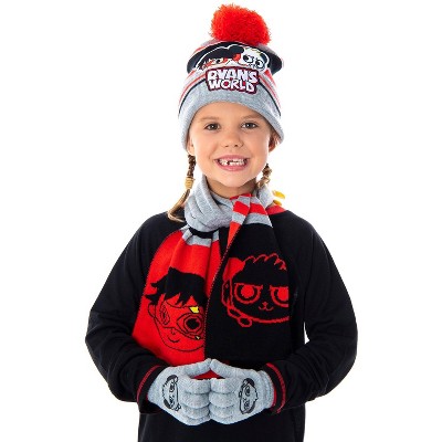 Boardman Cable Knit Pom Beanie Scarf and Glove Set