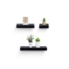 Floating Shelves 31.5" Wall Mounted Wood Shelves for Bathroom, Bedroom, Living Room, Kitchen, Hanging Shelf for Books/Storage with Invisible Brackets - 2 of 4