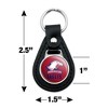 American University Eagles Logo Black Leather Keychain - 2 of 4