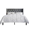 ChaletPosh Velvet Upholstered Bed with 2 Nightstands - 4 of 4