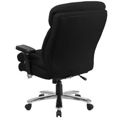 Ergonomic High Back Black Fabric Executive Swivel Office Chair with Lumbar Support