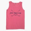 Yale University Golf Clubs - Women's Garment Dyed Graphic Tank Top - 2 of 4