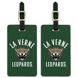 University of La Verne Leopards Logo  Luggage ID Tags Suitcase CarryOn Cards  Set of 2 - 1 of 4