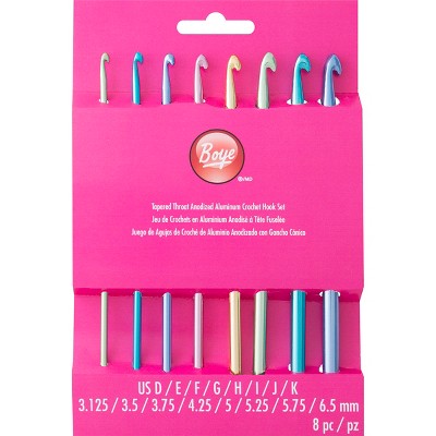 Boye Aluminum Crochet Hook Set-sizes D3 To K10.5 : Target