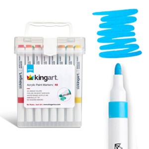 KINGART Acrylic Paint Markers 48 Colors - 1 of 4