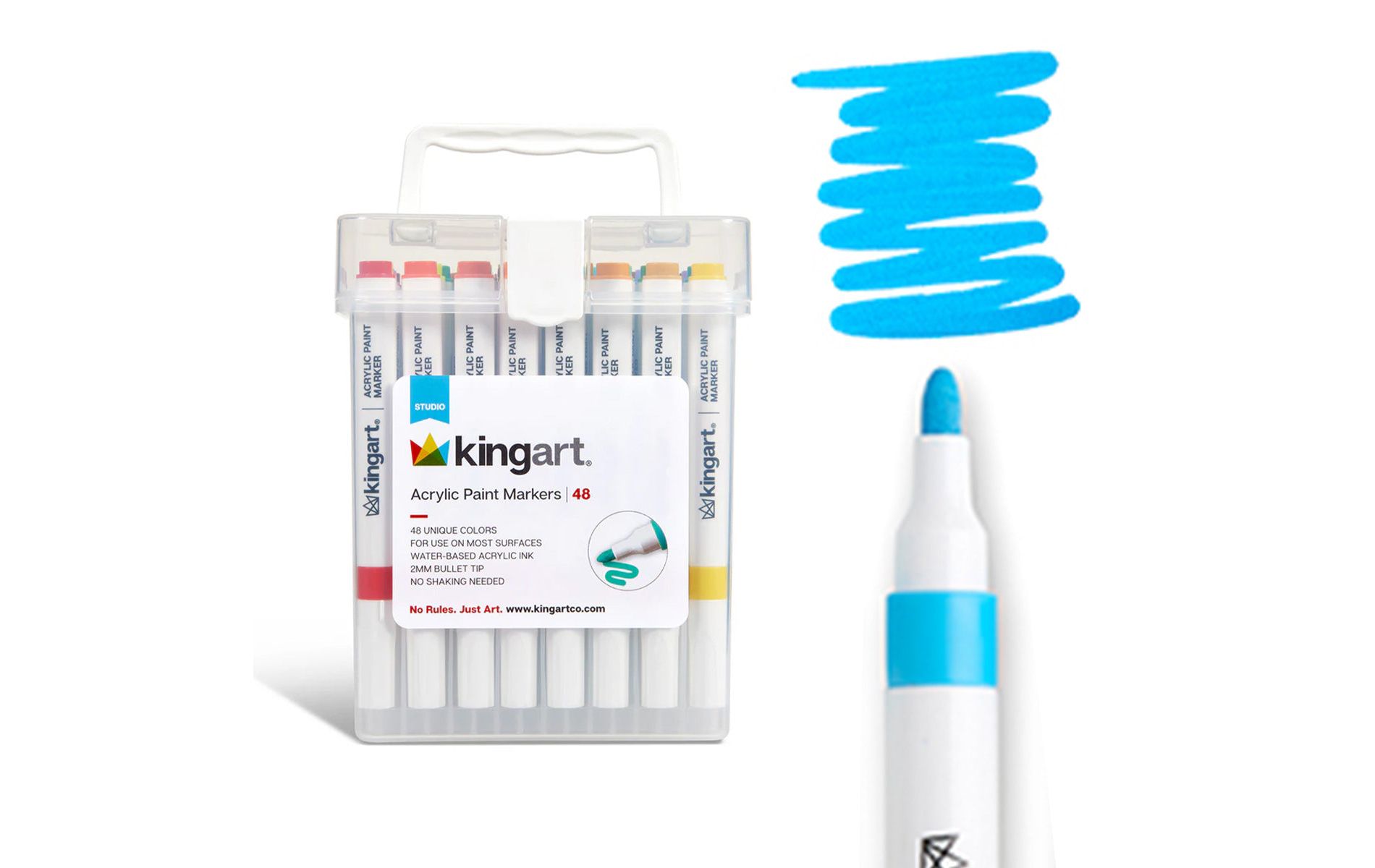 KINGART Acrylic Paint Markers 48 Colors