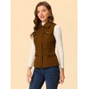 Allegra K Women's Zip-Up Sleeveless Turn Down Collar Cargo Utility Vest with Pockets - 2 of 4