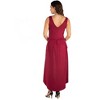 24seven Comfort Apparel Sleeveless Fit N Flare High Low Maternity Dress - 3 of 4