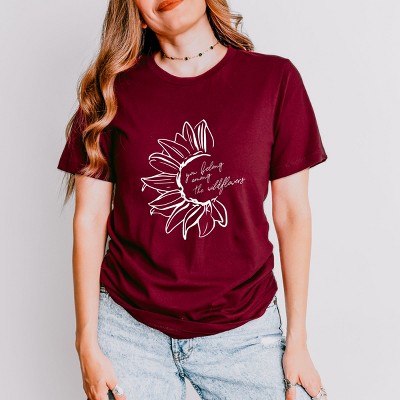 Simply Sage Market You Belong Among The Wildflowers Flower Short Sleeve Tee