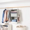 3 Shelf Hanging Closet Organizer Gray - Room Essentials™ : Target