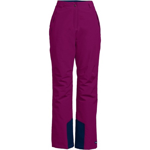 Lands' End Women's Tall Squall Waterproof Insulated Snow Pants - Medium Tall  - Persian Plum : Target