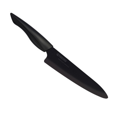 Kyocera Black Z212 Ceramic 7 Inch Chef's Knife with Soft Grip Handle