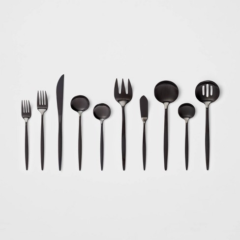 Matte Black Simple Things 5-pc. Flatware Set