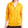 Sofra Women's Cotton Comfort Zip Up Hoodie Jersey Sweater - 3 of 4