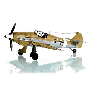 1935 Messerschmitt BF 109 Fighter – 5" Iron Model Plane with Rotating Prop By Old Modern Handicrafts - 1 of 4