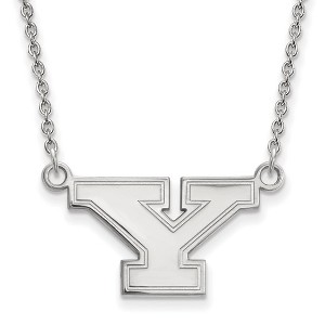 Black Bow Jewelry 14k White Gold Youngstown State Penguins NCAA Necklace 18 Inch - 1 of 4