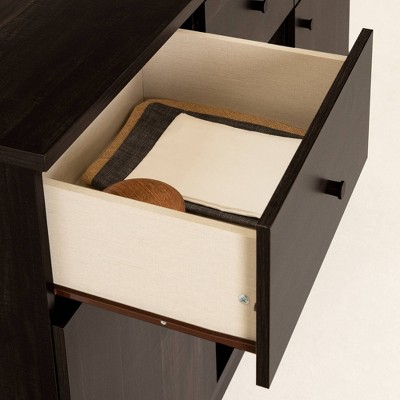 Bellami Black Wood Buffet with Wine Storage