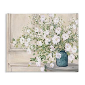Stupell Industries Geranium Tabletop Country Still Life Painting Blooming Flowers Canvas Art, 30" x 24" - 1 of 4