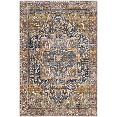 Nuloom Harriet Vintage Medallion Fringe Indoor Area Rug