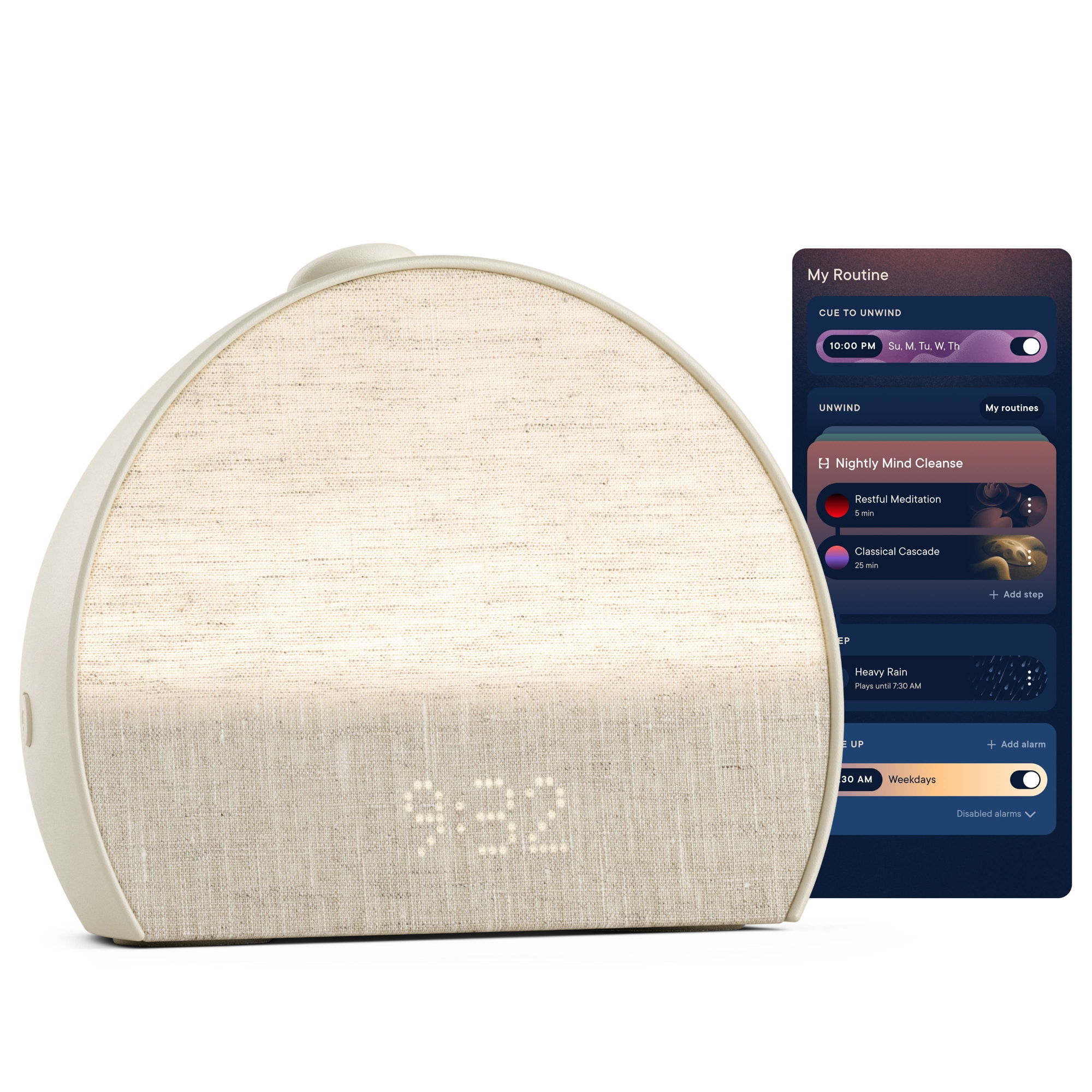 Hatch Restore 3 Sunrise Alarm Clock Sound Machine Smart Light - Putty