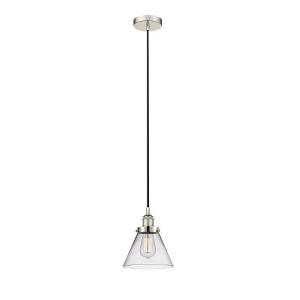 Cone - 1 Light Mini Pendant In Industrial Style-9.75 Inches Tall and 7.75 Inches Wide - 1 of 1