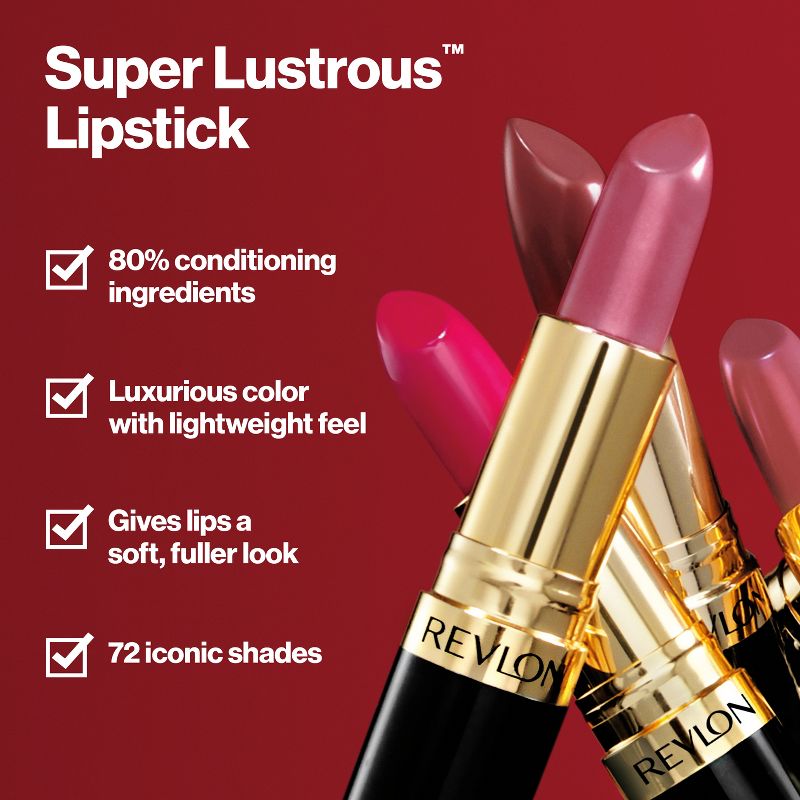 Revlon Super Lustrous Lipstick - 0.15oz, 5 of 24