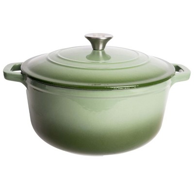 Lexi Home Enameled 5 Qt. Cast Iron Dutch Oven Braiser - Blue : Target