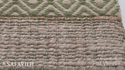 Handwoven Charcoal & Natural Cotton 9' x 12' Area Rug