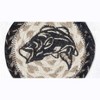 Earth Rugs Big Mouth Bass Round Coaster – 5"x5" Rustic Braided Jute Accent with Fishing-Themed Print - 3 of 3