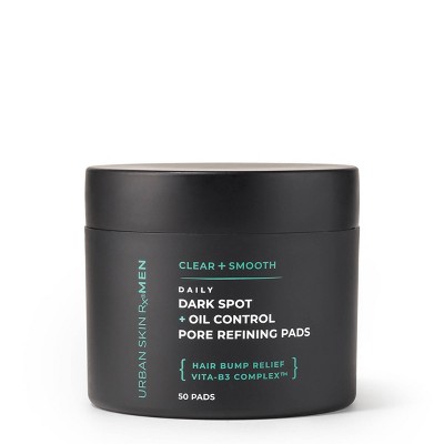 Urban Skin Rx Men's Daily Dark Spot + Oil Control Pore Refining Pads - 50ct