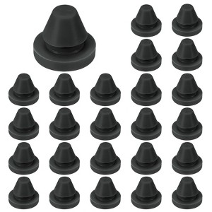 Unique Bargains Rubber Corrosion-Resistant Silicone Snap-in Locking Hole Plugs Black - 1 of 4