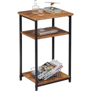 GALAXHERO Side Table, Small End Table, Adjustable 3-Tier Bedside Table, Tall Nightstand for Bedroom, Living Room, Sofa Table for Small Space - 1 of 1
