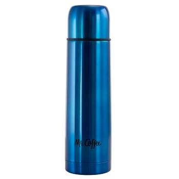 Mr. Coffee Javelin 15.5 Ounce Stainless Steel Double Wall Thermal Travel Bottle in Blue