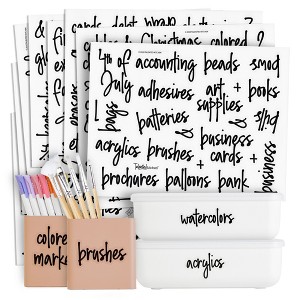 Talented Kitchen 212 Pack School & Office Labels for Storage Bins, Classroom Organization Stickers for Containers, Arts & Crafts Supplies Label - 1 of 4