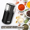 Electric Coffee Blade Grinder/Cleaning Brush with Removable 4.5oz Cup Black: Kaffe Coffee Bean Grinder, Medium to Extra Fine - 3 of 4