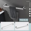 Mixxidea Square Toilet Paper Holder Bundle with Single Towel Hook 2 PCS, Towel Holder, Towel Bar (Brushed Nickel) - 2 of 3